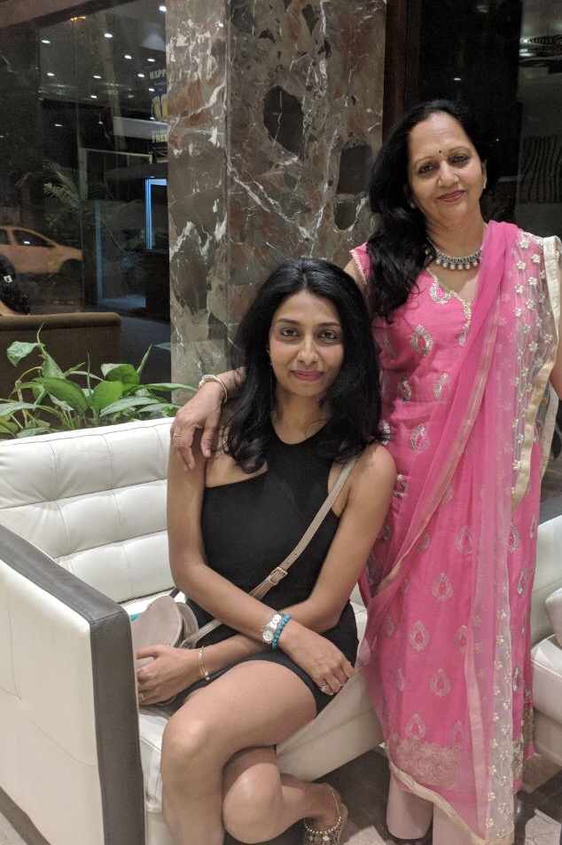 Kaushi with her Mother In Law - her inspiration for graceful aging!
